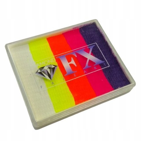 Farba do malowania twarzy i ciała Diamond FX Split Cake 50g Fabulously Fierce