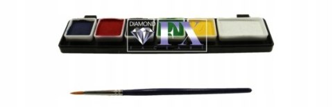 Paleta farb do malowania twarzy i ciała Diamond FX Essential - Small