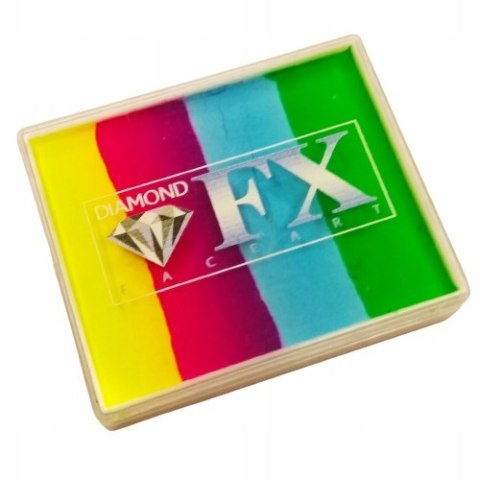 Farba do malowania twarzy i ciała Diamond FX Split Cake 50g Happy Birthday