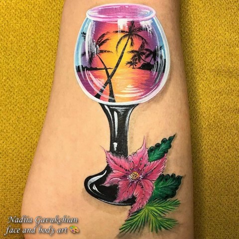 Farba do malowania twarzy i ciała Diamond FX Split Cake 50g Raving Rio