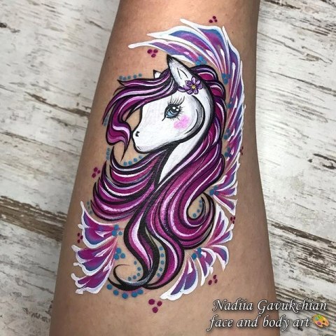 Farba do malowania twarzy i ciała Superstar 45 g Purple