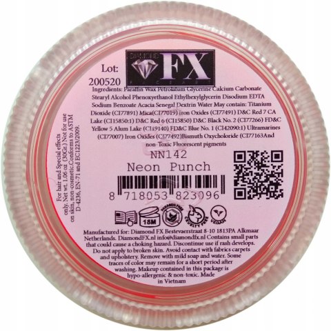 NEON UV farba do malowania twarzy i ciała Diamond FX 30 g