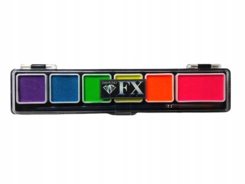 Paleta farb do malowania twarzy i ciała Diamond FX Neon - Extra Small