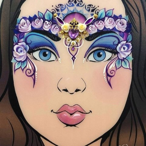 Szablon do malowania twarzy i ciała Milena P14