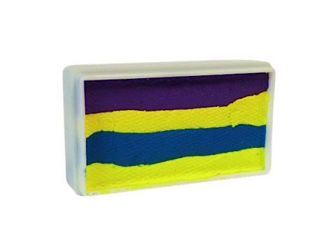 Farba do malowania twarzy i ciała Diamond FX Split Cake 28 g NEON MINT