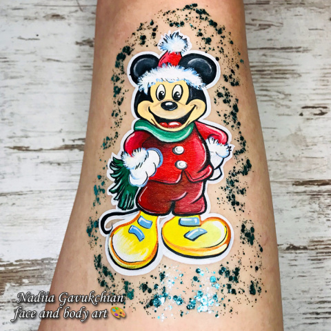 Farba do twarzy i ciała Diamond FX Split Cake 28 g RAINBOW