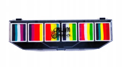 Paleta farb do malowania twarzy i ciała GrimMaster CANDY mix 6 x 10g
