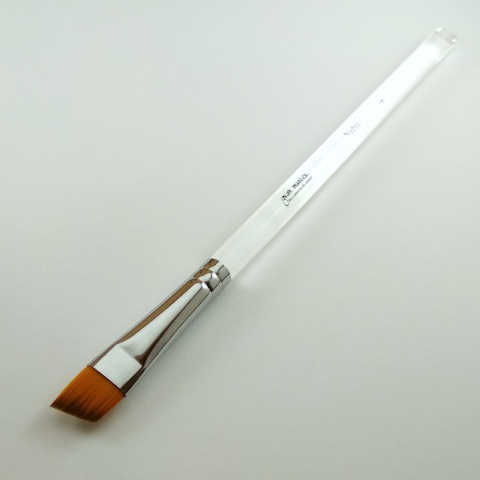 Pędzel do malowania twarzy i ciała płaski syntetyczny skośny GrimMaster Nadiia #4