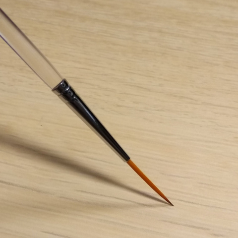 Pędzel linearny cienki syntetyczny GrimMaster Liner #1