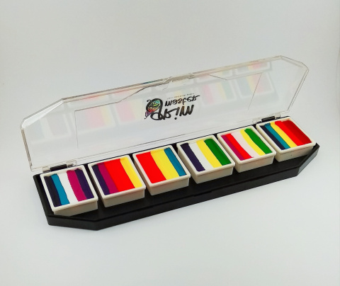 Paleta farb do malowania twarzy i ciała GrimMaster CANDY mix 6 x 10g