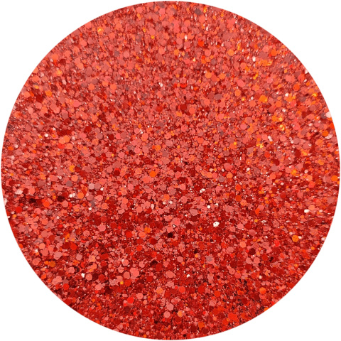 BROKAT CZERWONY SYPKI HOLOGRAFICZNY MIX CHUNKY GLITTER FP-06 10 g, 100 g, 500 g, 1000 g.