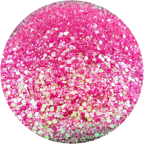 BROKAT RÓŻA PERSKA SYPKI HOLOGRAFICZNY MIX CHUNKY GLITTER FP-22 10 g, 100 g, 500 g, 1000 g.
