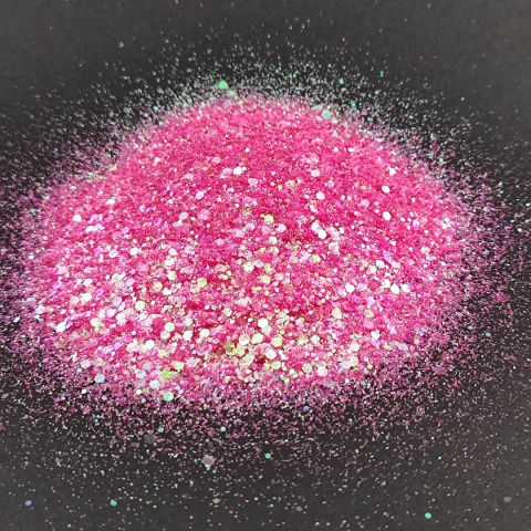 BROKAT RÓŻA PERSKA SYPKI HOLOGRAFICZNY MIX CHUNKY GLITTER FP-22 10 g, 100 g, 500 g, 1000 g.