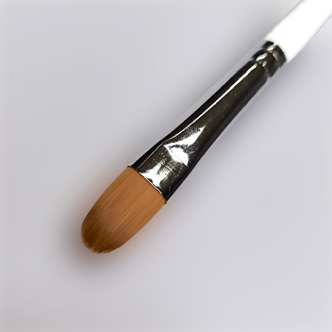 Pędzel płaski syntetyczny GrimMaster Filbert #6