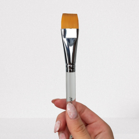 Pędzel płaski syntetyczny GrimMaster Short Flat #8