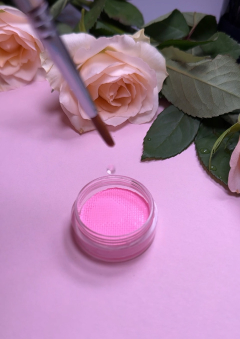 Farba do malowania twarzy i ciała GrimMaster UV Neon Pastel Pink 10 g