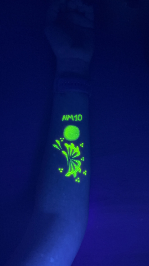 Farba do malowania twarzy i ciała GrimMaster UV Neon Yellow 10 g