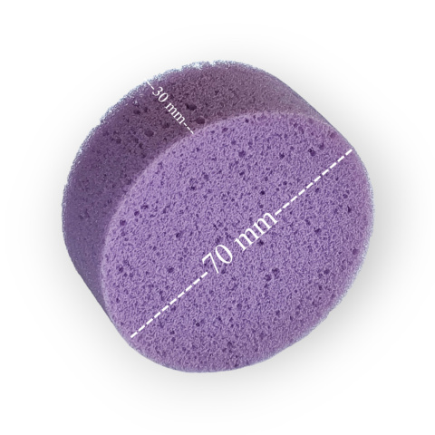 GĄBKA DO MAKIJAŻU OKRĄGŁA KOSMETYCZNA MAKEUP LILAC SPONGE