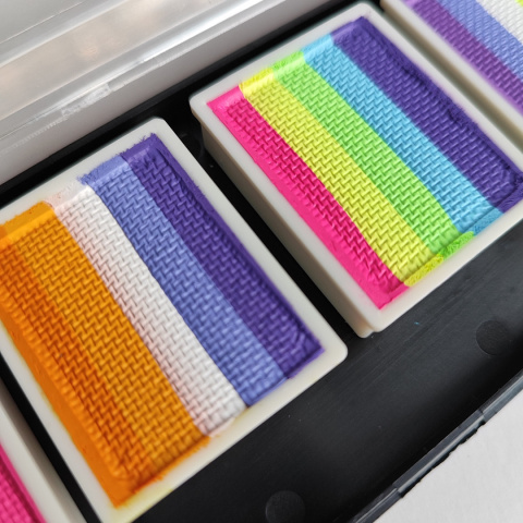 Paleta farb do malowania twarzy i ciała GrimMaster HAVANA 6 x 10g