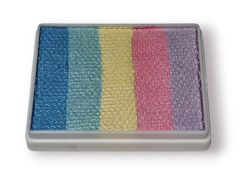 Farba do malowania twarzy i ciała Diamond FX Split Cake 50g Mellow Rainbow