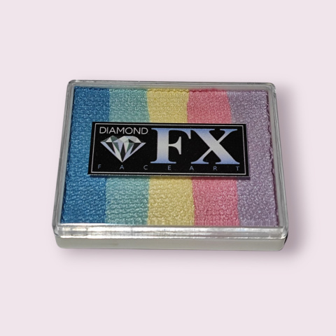 Farba do malowania twarzy i ciała Diamond FX Split Cake 50g Mellow Rainbow