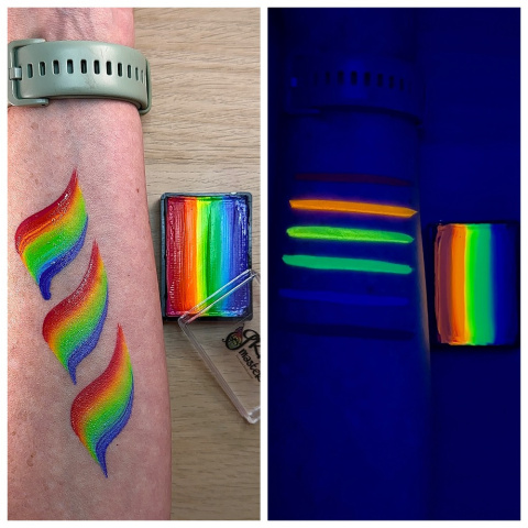 Farba do malowania twarzy i ciała GrimMaster 30 g Split Cake ST701