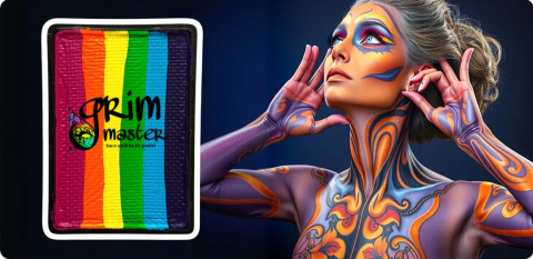 Farba do malowania twarzy i ciała GrimMaster 30 g Split Cake ST701