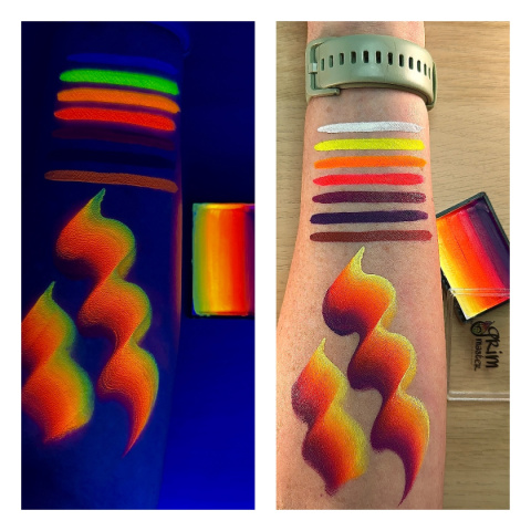 Farba do malowania twarzy i ciała GrimMaster 30 g Split Cake ST704