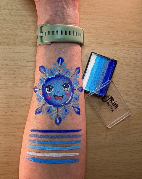 Farba do malowania twarzy i ciała GrimMaster 30 g Split Cake ST705