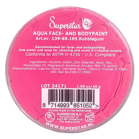 Farba do malowania twarzy i ciała Superstar 16g Bubblegum