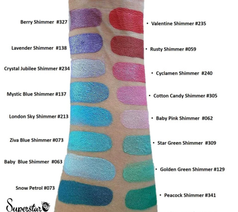 Farba do malowania twarzy i ciała Superstar 16g Mystic Blue shimmer