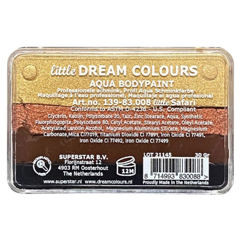 Farba do malowania twarzy i ciała Superstar Split Cake Little Safari 30g