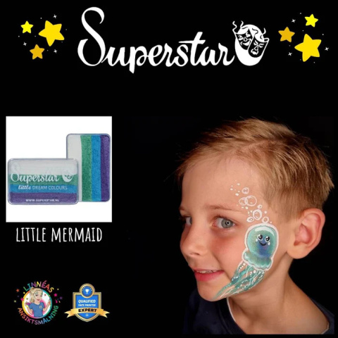 Farba do malowania twarzy i ciała Superstar Split Cake Little Mermaid 30g