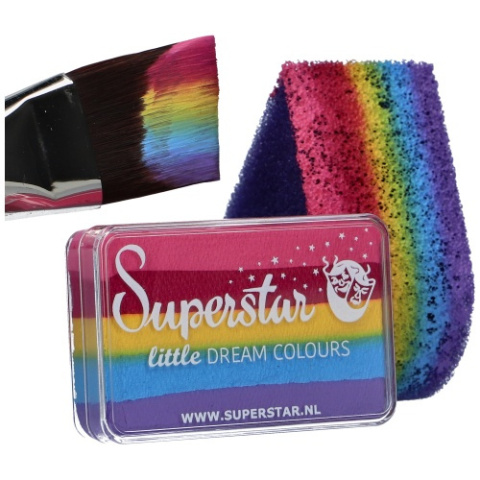 Farba do malowania twarzy i ciała Superstar Split Cake Little Rainbow 30g