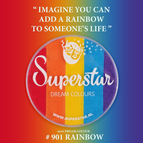 Farba do malowania twarzy i ciała Superstar Split Cake Rainbow 45 g