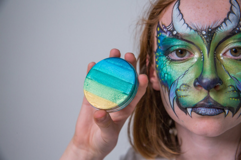 Farba do malowania twarzy i ciała Superstar Split Cake Emerald 45g