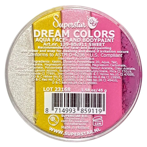 Farba do malowania twarzy i ciała Superstar Split Cake Sweet 45 g