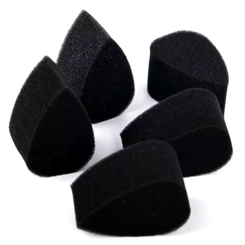 GĄBKI PŁATKOWE CZARNE DO MALOWANIA TWARZY i CIAŁA 10 szt