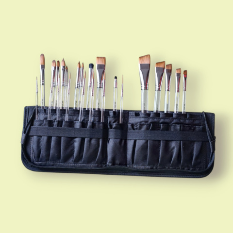 Kompletny zestaw pędzli GrimMaster 24 szt + Etui