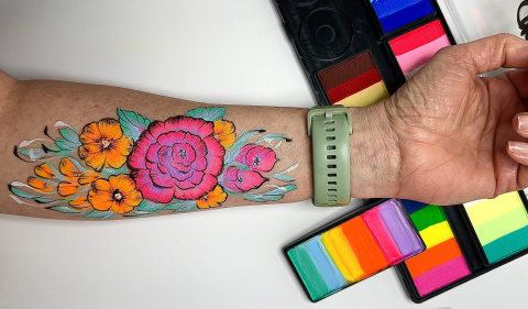 Paleta farb do malowania twarzy i ciała GrimMaster Buenos Aires 6 x 25G