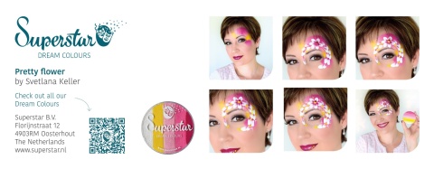 Paleta farb do malowania twarzy i ciała Superstar Svetlana Keller 12 x 5g