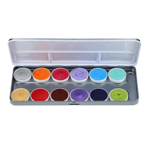 Paleta farb do malowania twarzy i ciała Superstar Syl Verberk 12 x 5g