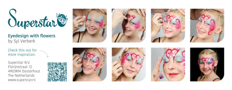 Paleta farb do malowania twarzy i ciała Superstar Syl Verberk 12 x 5g