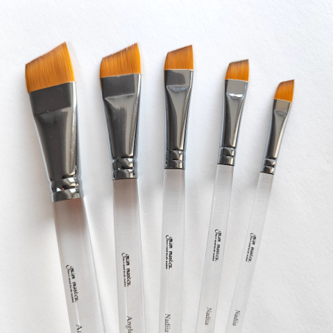 Zestaw skośnych pędzli GrimMaster Nadiia 5 szt