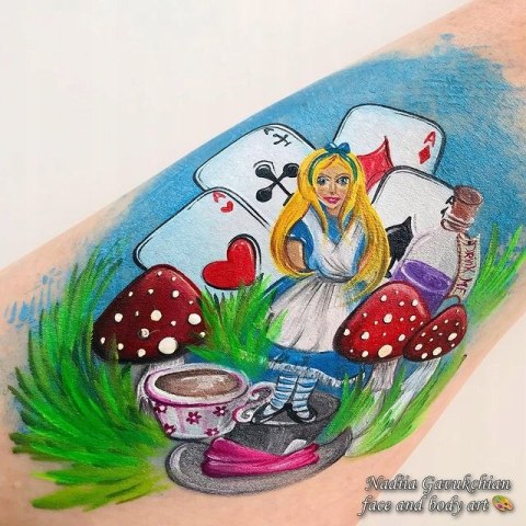 Biała farba do malowania twarzy i ciała Diamond FX 50g White