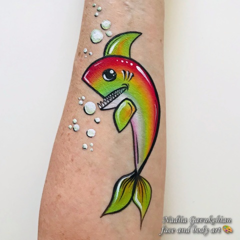 Farba do malowania twarzy ciała GrimMaster White&Black 60g