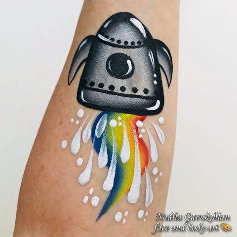 Farba do malowania twarzy ciała GrimMaster White&Black 60g