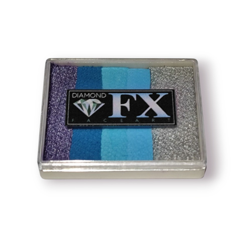 Farba do malowania twarzy i ciała Diamond FX Split Cake 50g Sky Nights
