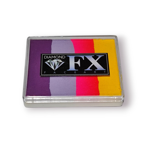 Farba do malowania twarzy i ciała Diamond FX Split Cake 50g Flower Heather
