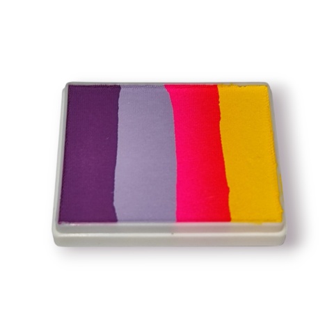 Farba do malowania twarzy i ciała Diamond FX Split Cake 50g Flower Heather